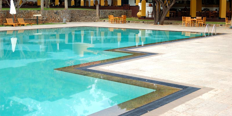 The image shows a swimming pool.